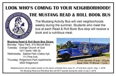 Mustang Read and Roll Book Bus