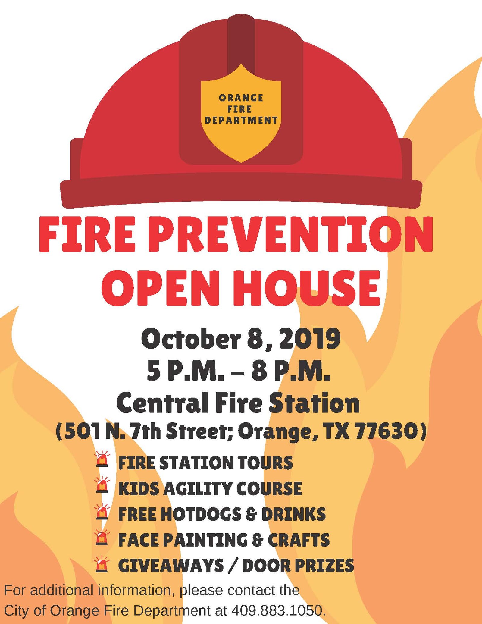 Fire Prevention Open House Scheduled Orange Worthy