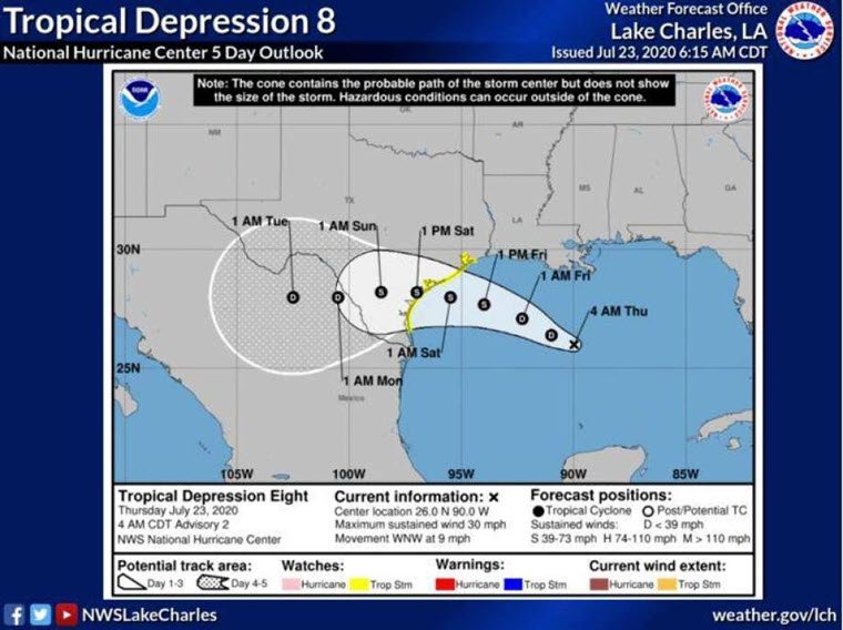 Tropical Depression Predicted to Cause Coastal Flooding Over Weekend