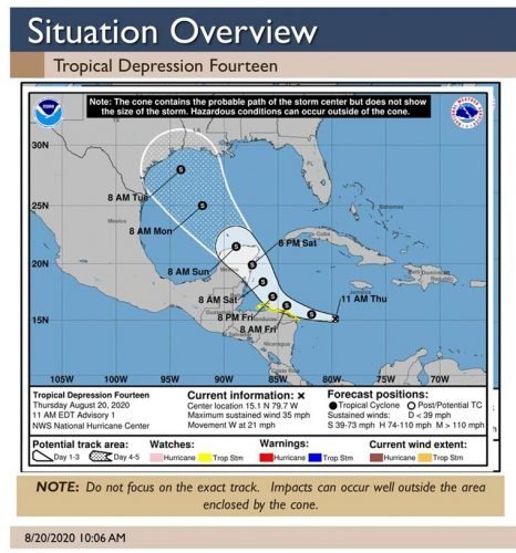 Southeast Texas Watching Tropical Depression 14 – Orange Worthy