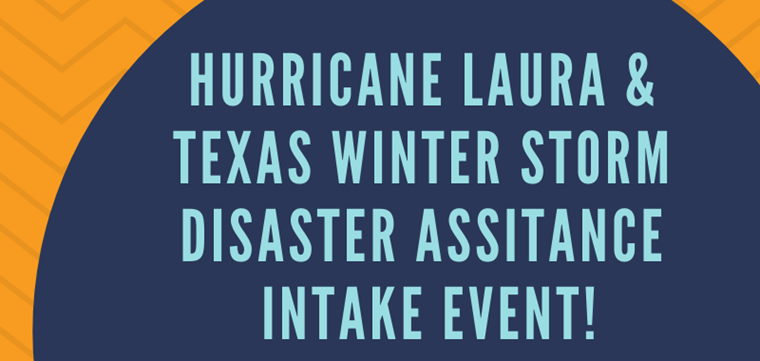 Laura/Uri Disaster Intake Event Scheduled
