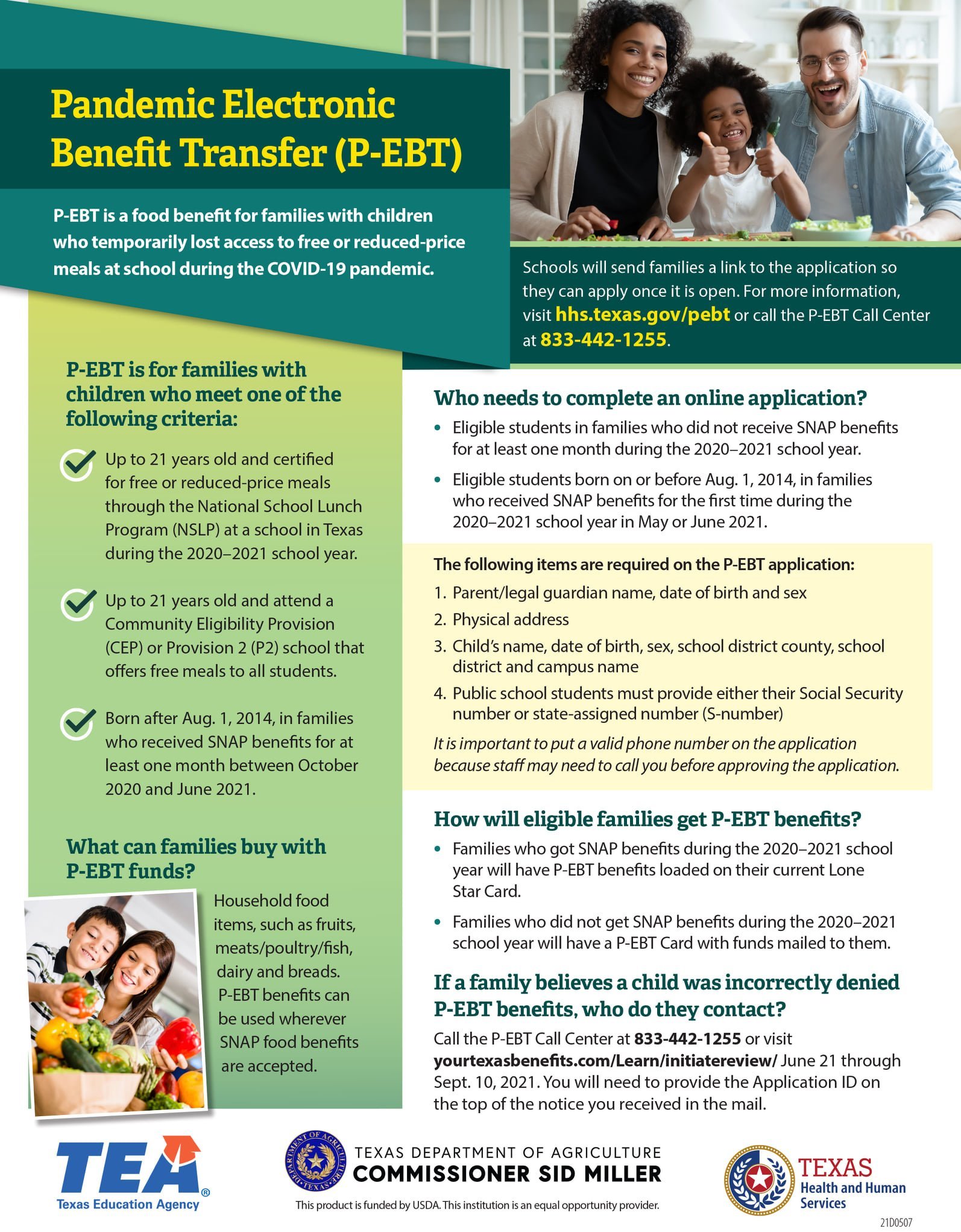 Pandemic Electronic Benefit Transfer Available to All WOCCISD Students