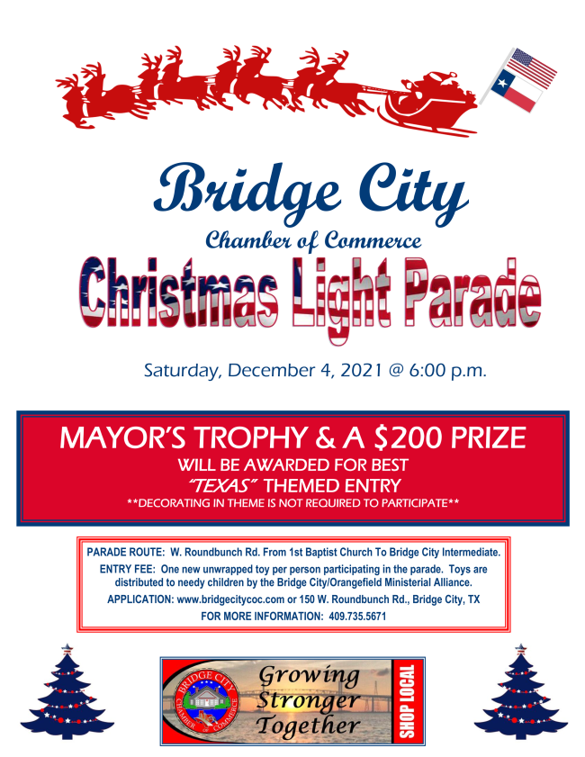 Bridge City Chambers Christmas Light Parade Planned For December 4 Orange Worthy 