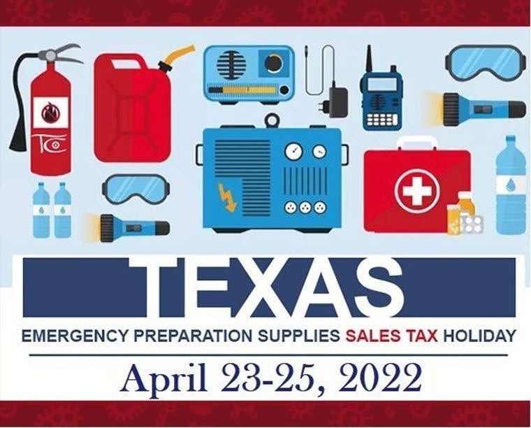 Texas Waives Sales Tax on Emergency Supplies April 2325 Orange Worthy