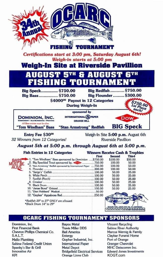 OCARC Fishing Tournament will be first weekend of August - The Record  Newspapers