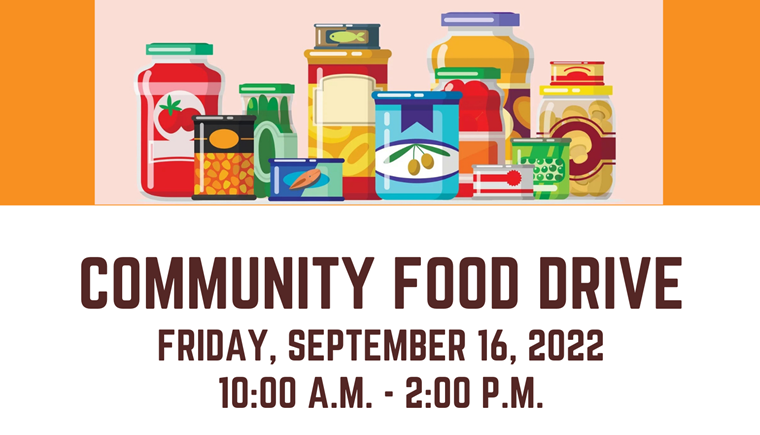 Community Food Drive to Be Held September 16 – Orange Worthy