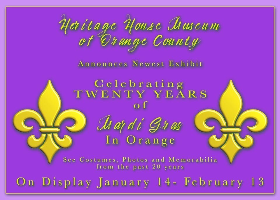 Heritage House Museum Opens Mardi Gras Exhibit Orange Worthy