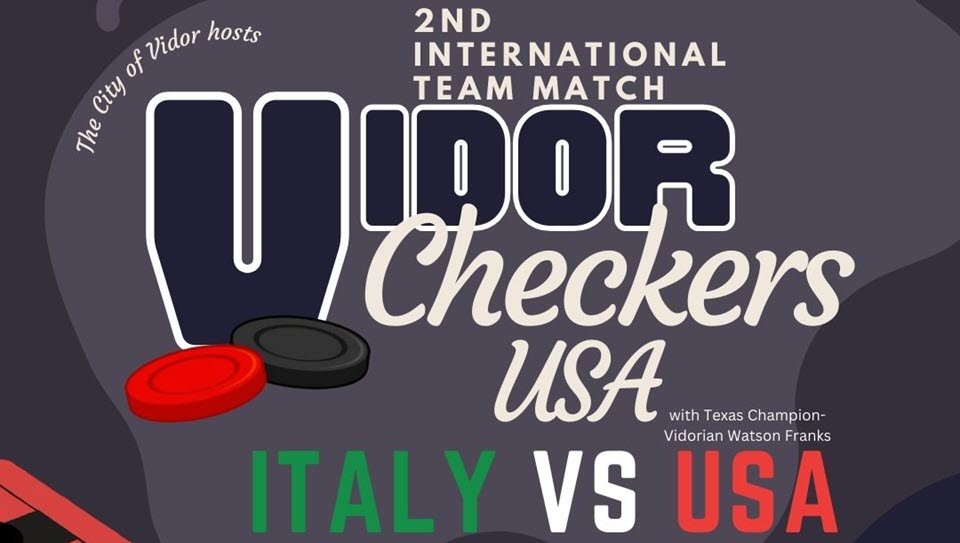 City of Vidor Hosting International Checkers Tourney – Orange Worthy ...